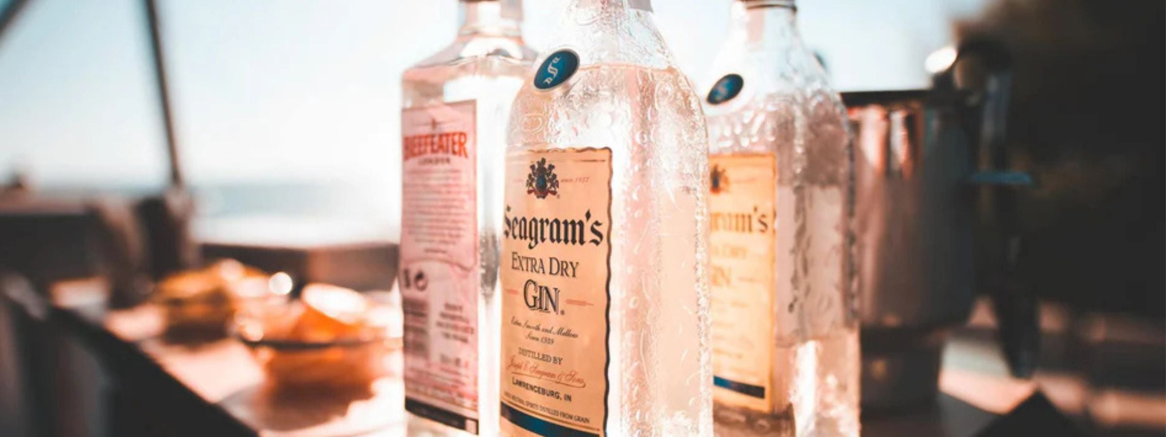 New arrivals of spirits and drinks displayed on shelf