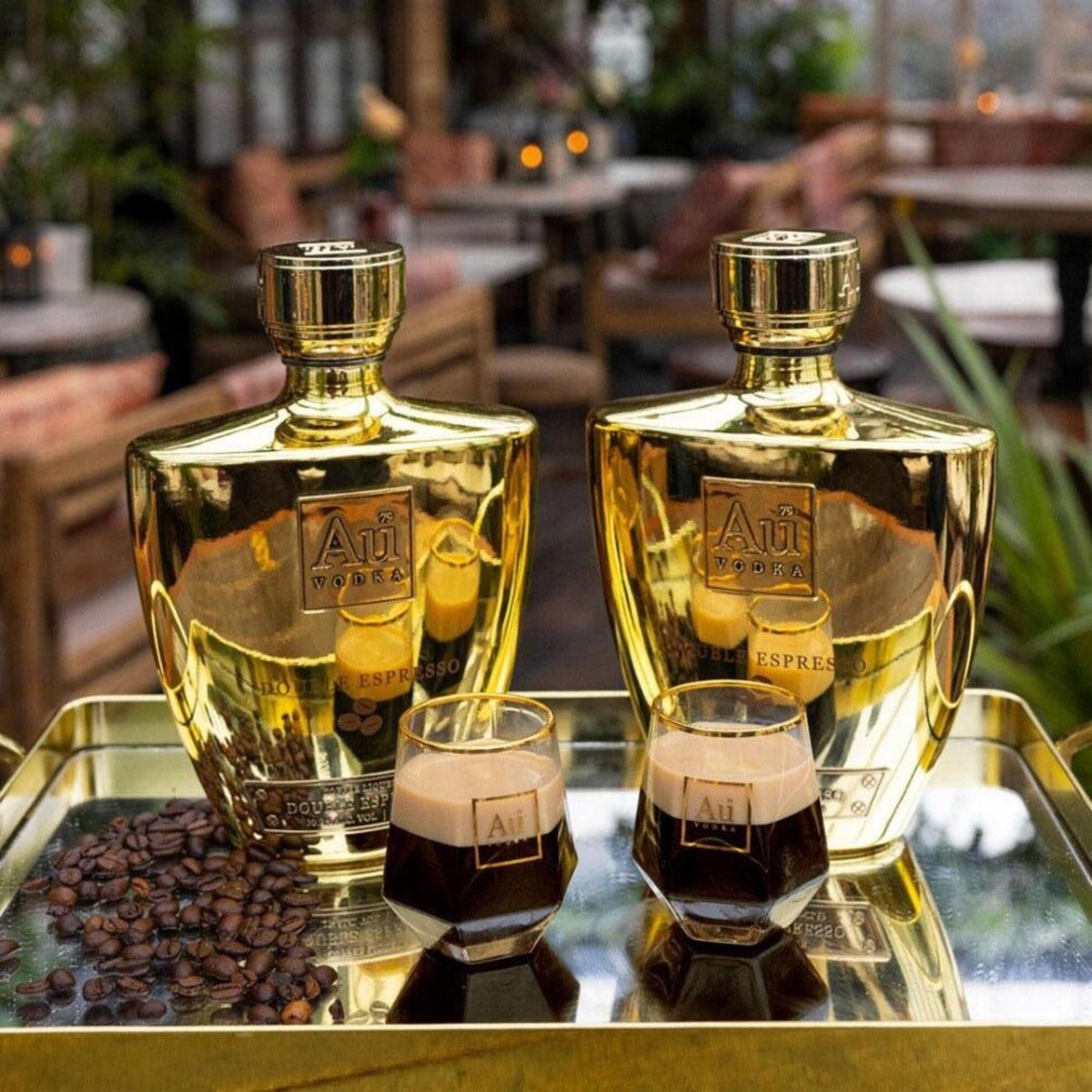 Au Vodka Double Espresso Coffee Liqueur , 70cl Au vodka