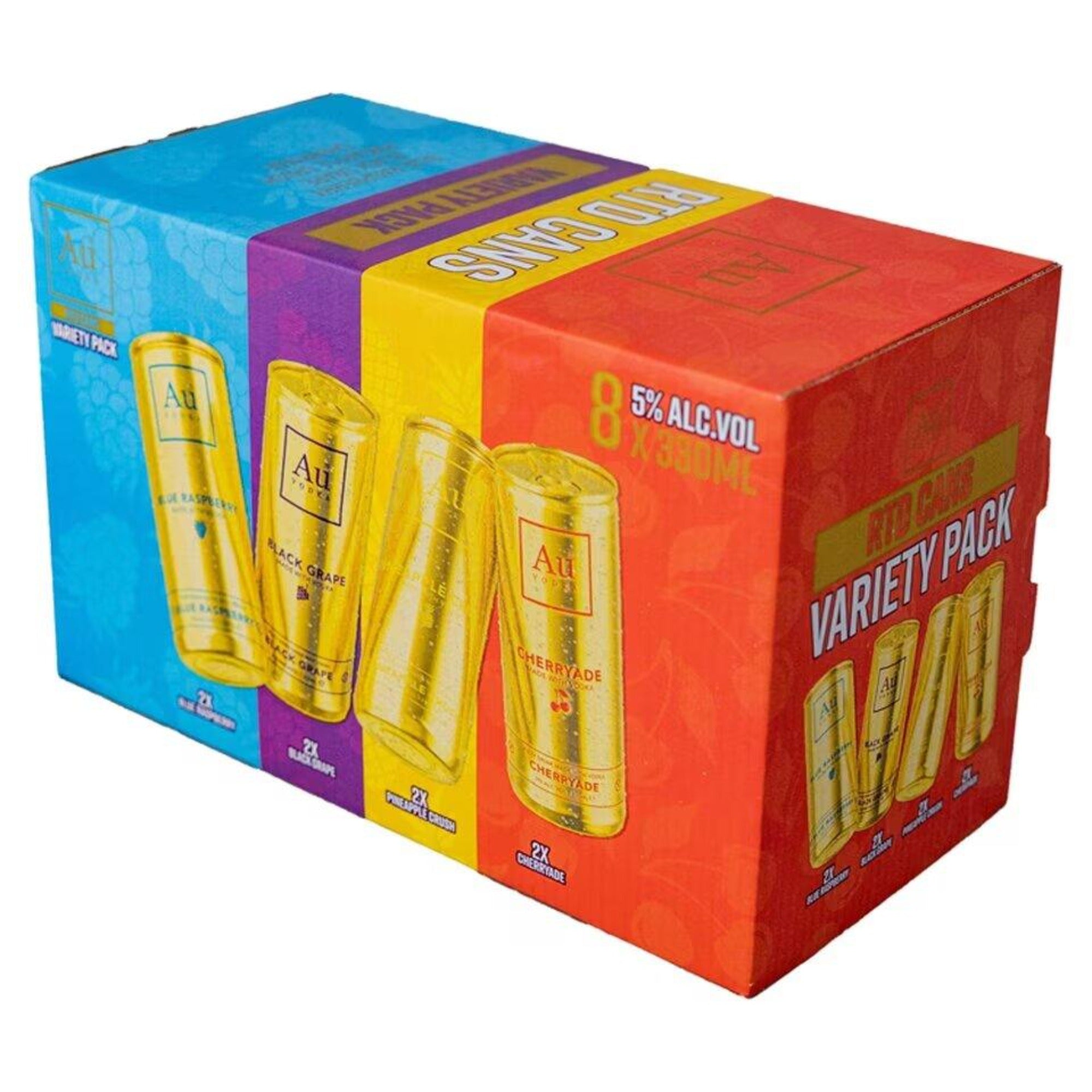 AU VODKA PRE-MIXED CAN MULTI-PACK, 8X 330ML - Citywide Drinks