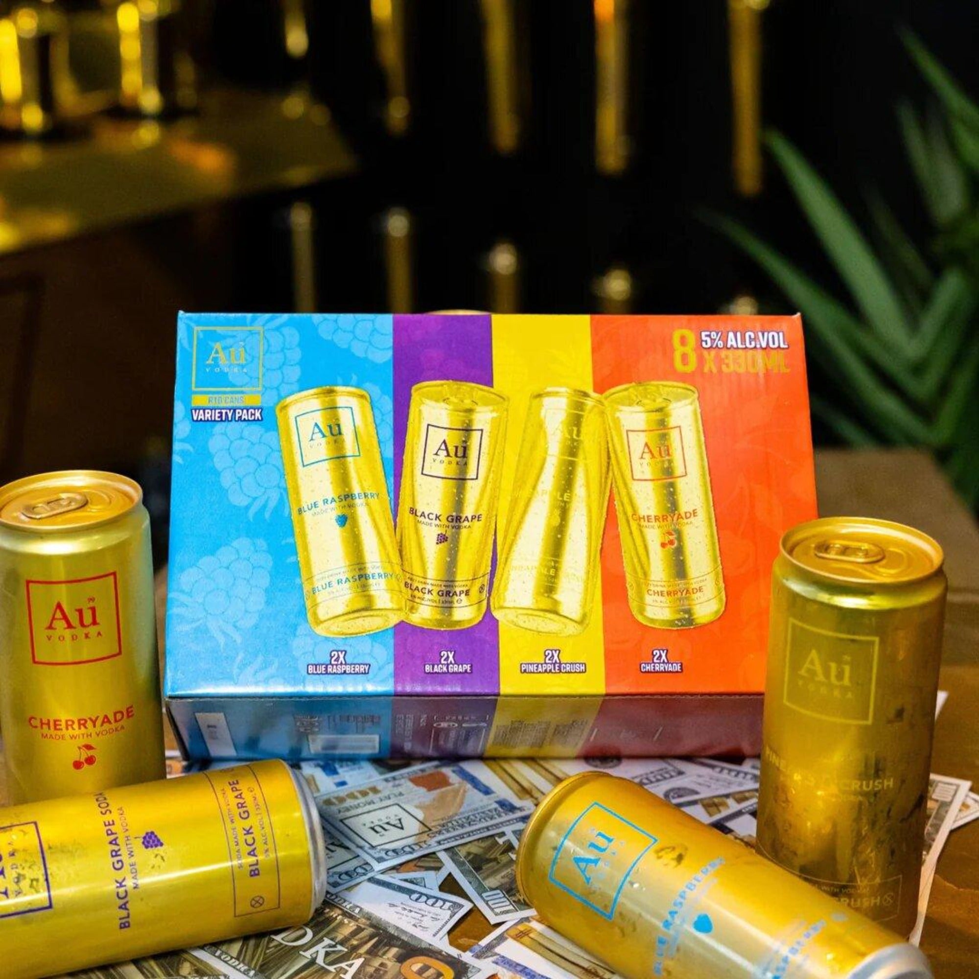 AU VODKA PRE-MIXED CAN MULTI-PACK, 8X 330ML - Citywide Drinks