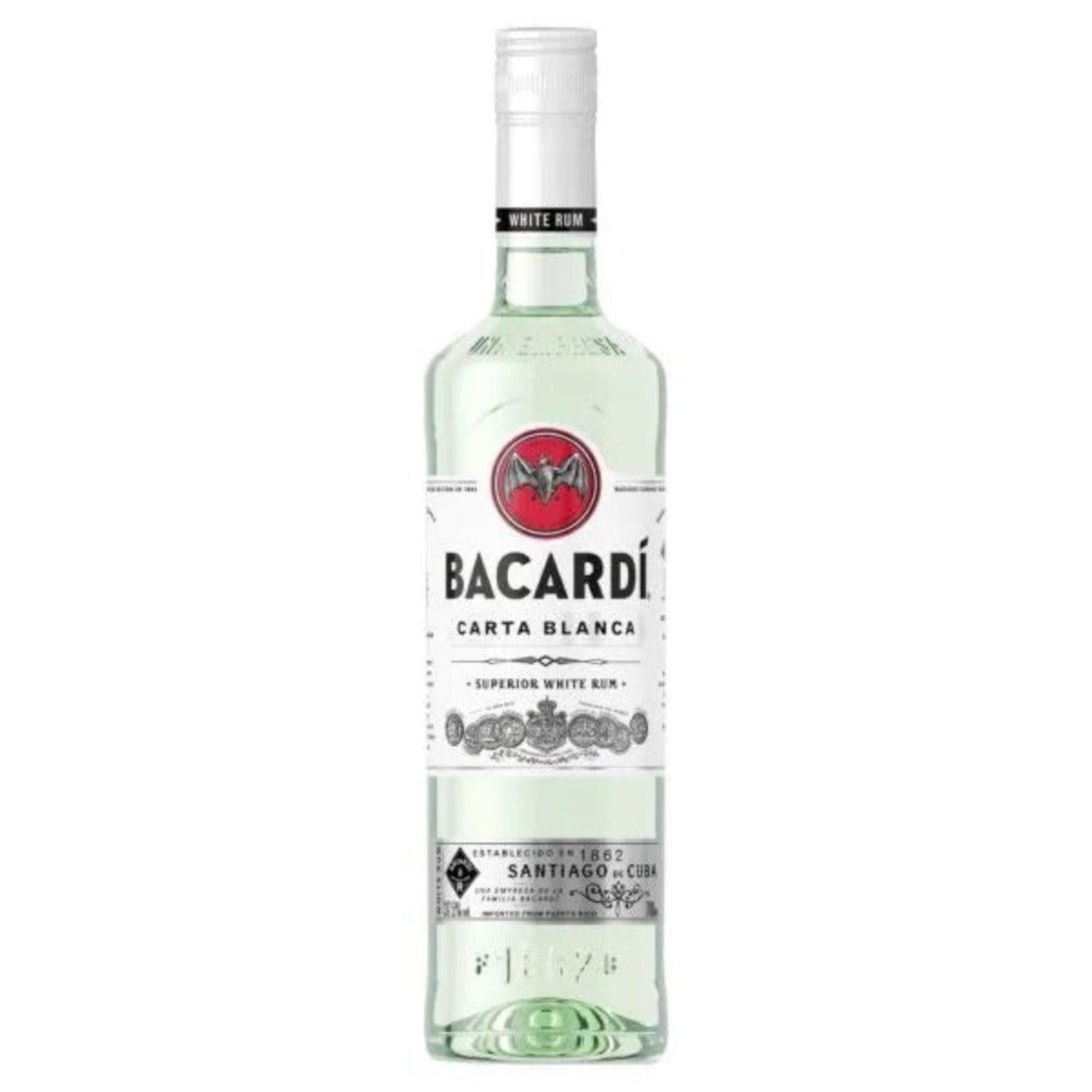 BACARDI CARTA BLANCA RUM, 70CL - Citywide Drinks