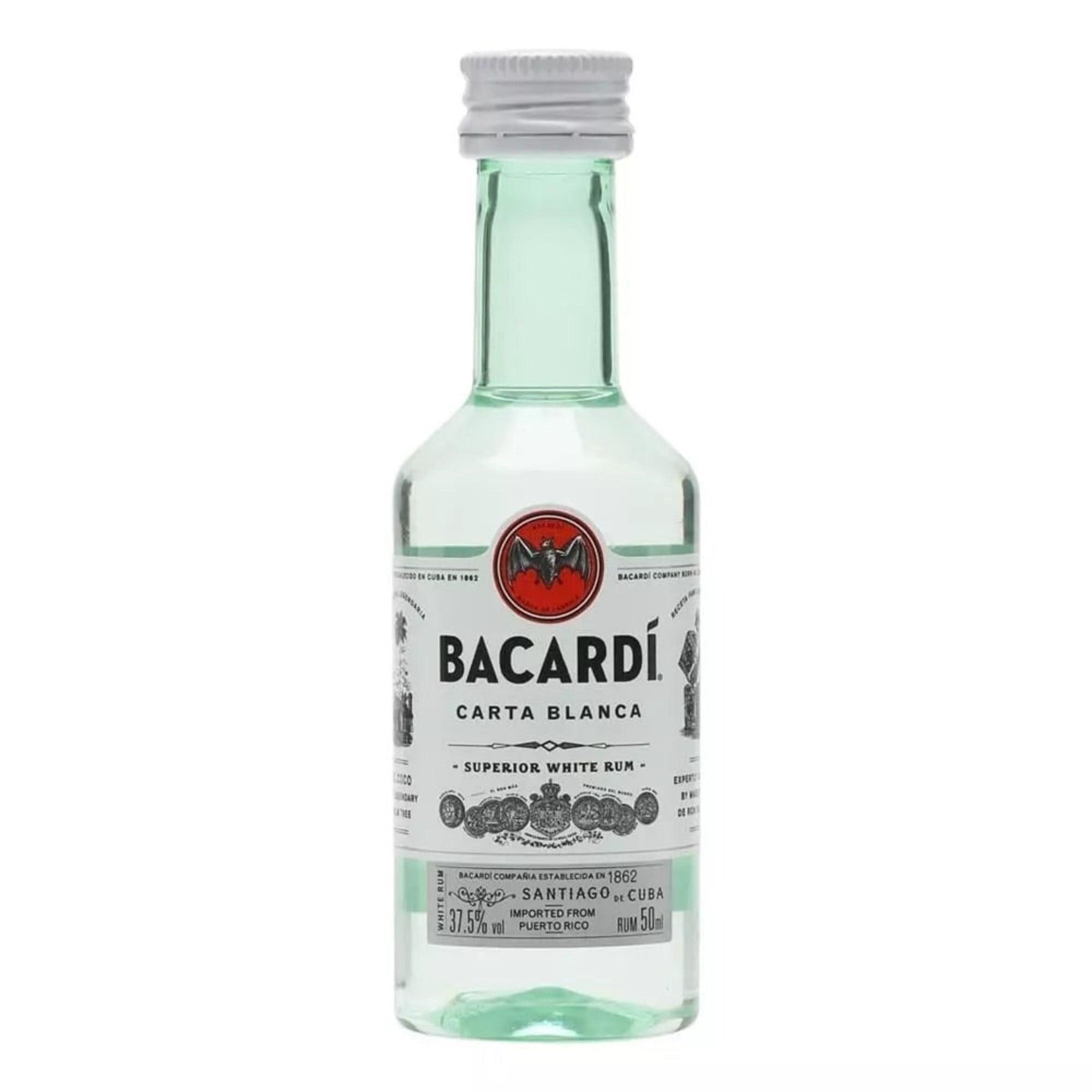 BACARDI CARTA BLANCA RUM MINIATURE, 5CL - Citywide Drinks