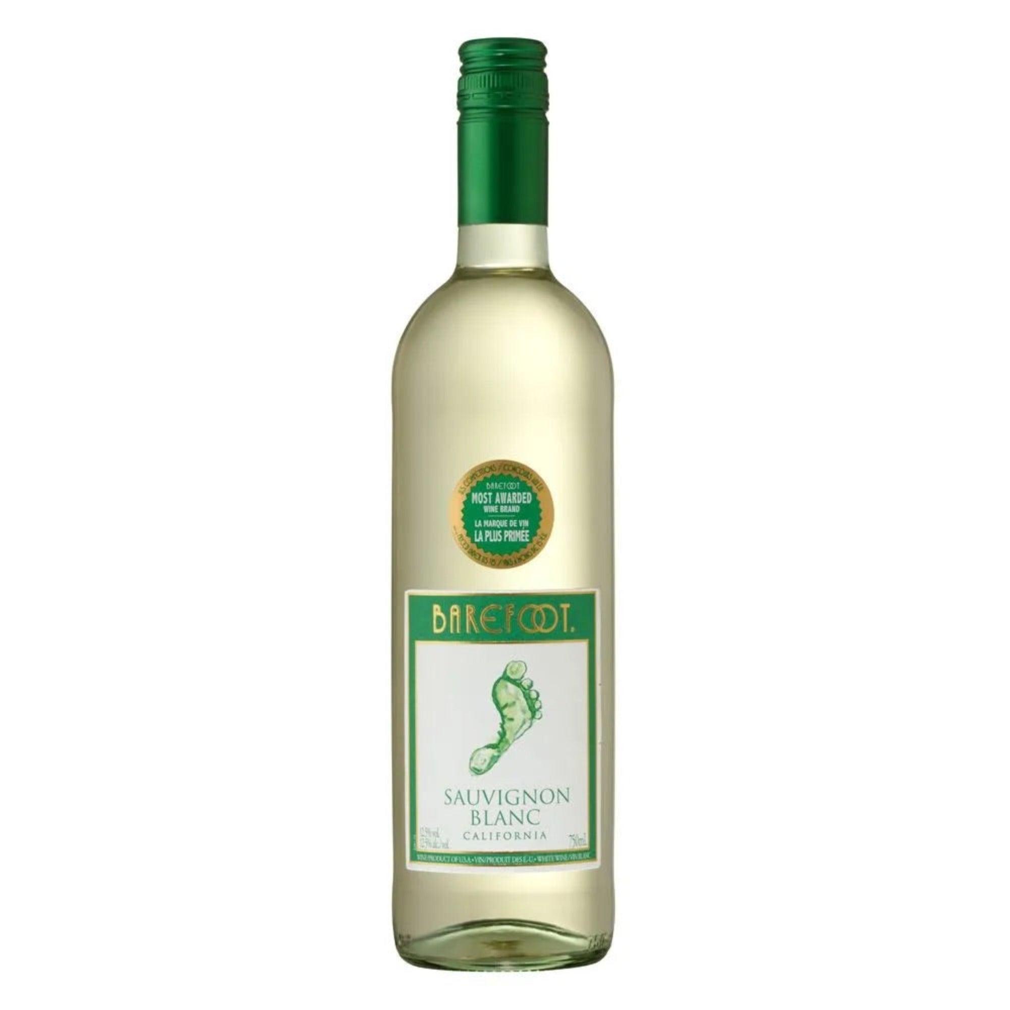 BAREFOOT SAUVIGNON BLANC WHITE WINE, 75CL - Citywide Drinks