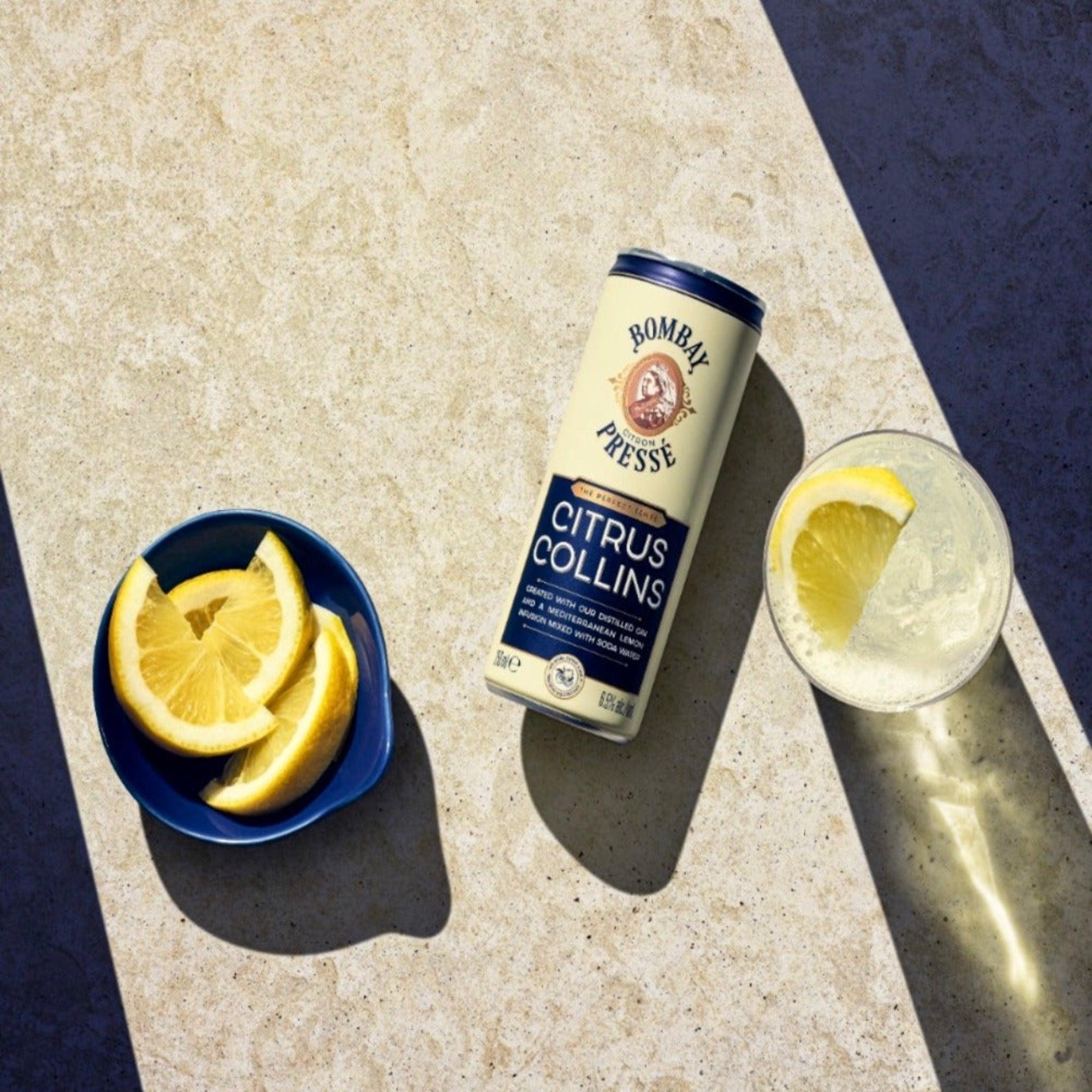 BOMBAY SAPPHIRE CITRUS COLLINS PREMIXED CAN, 250ML - Citywide Drinks