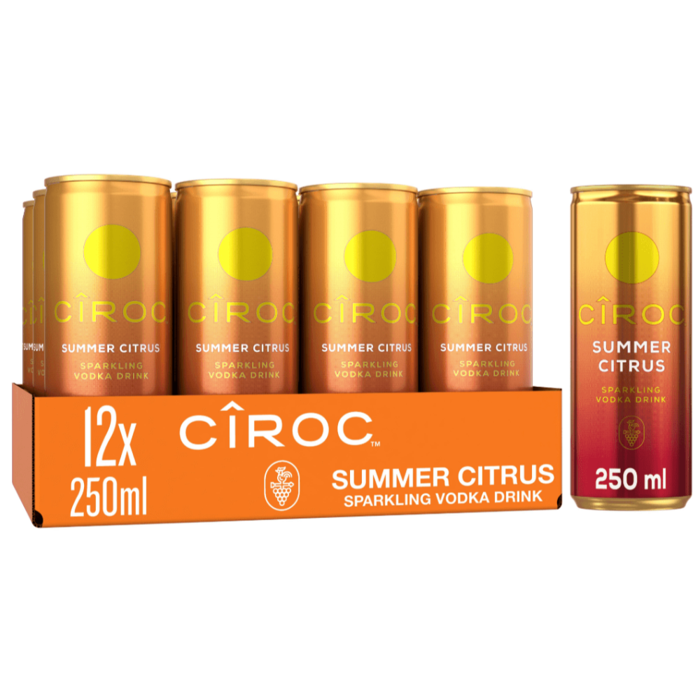 CIROC SUMMER CITRUS PREMIXED COCKTAIL MULTI-PACK, 12X 250ML - Citywide Drinks