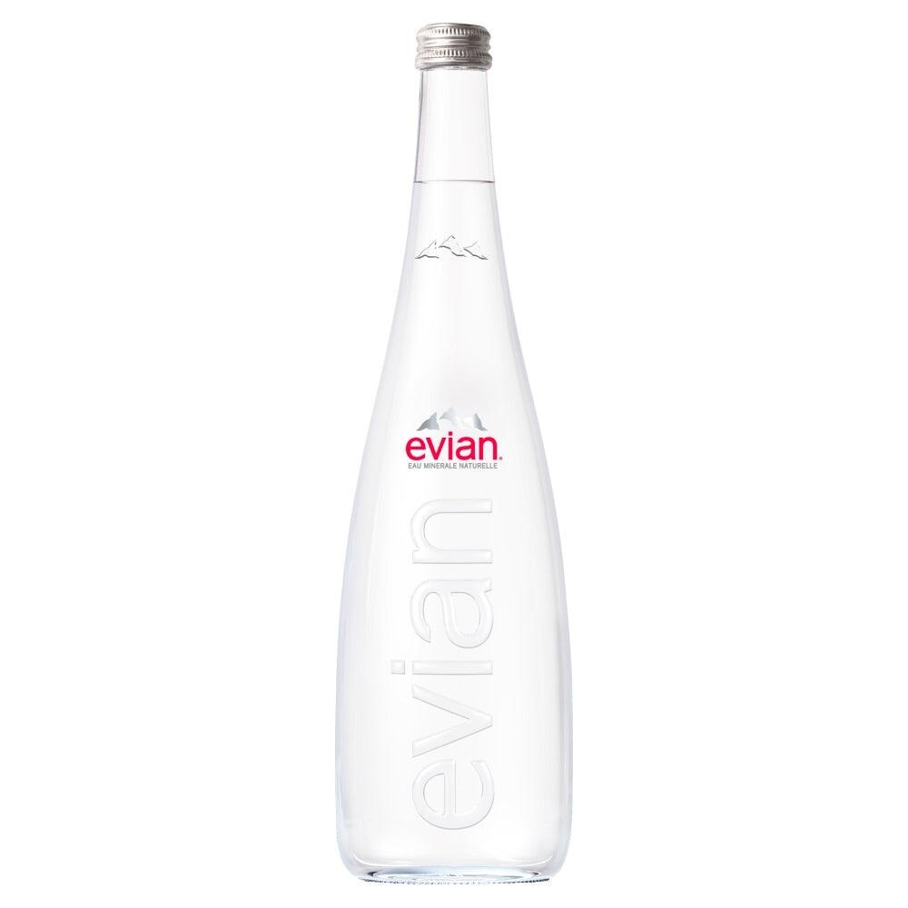 Evian Still Water Glass Bottle, 750ml Water Evian