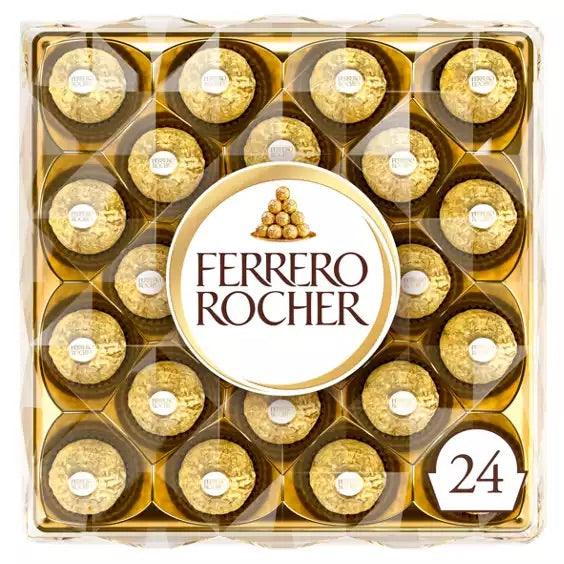 Ferrero Rocher Chocolate Pralines Gift box, 24 Pieces - Citywide Drinks