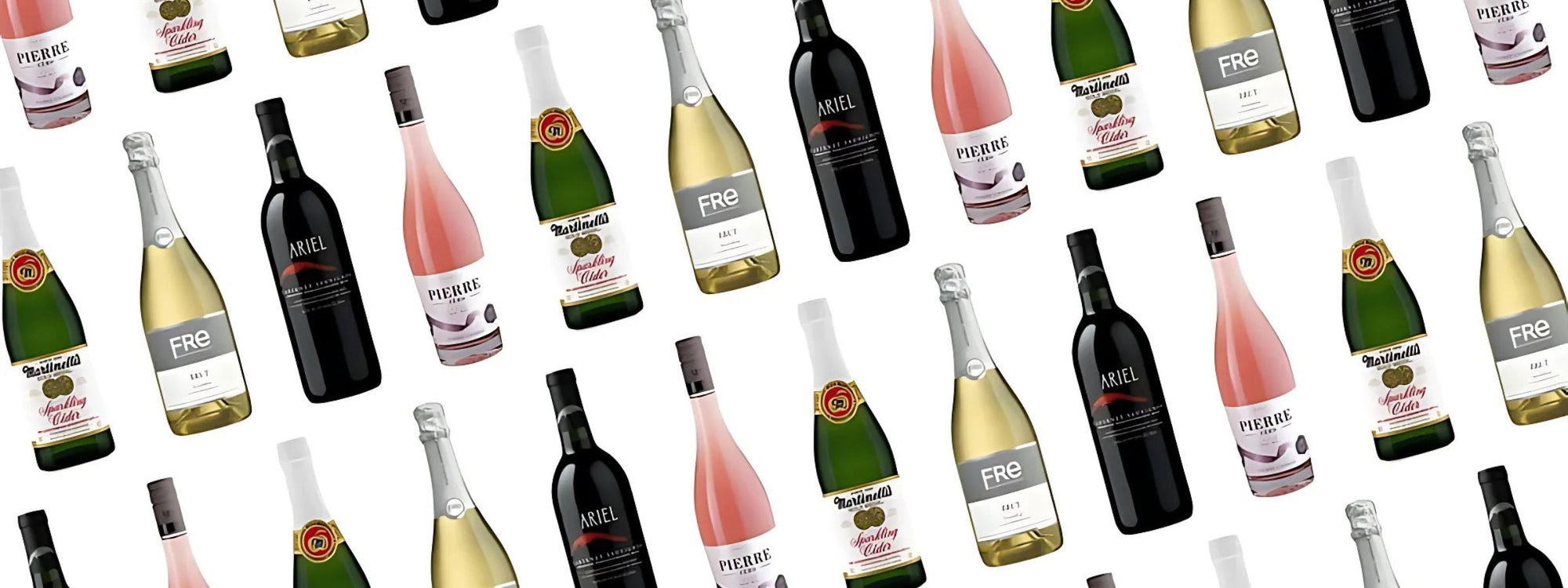 Alcohol-free white wine with screw cap