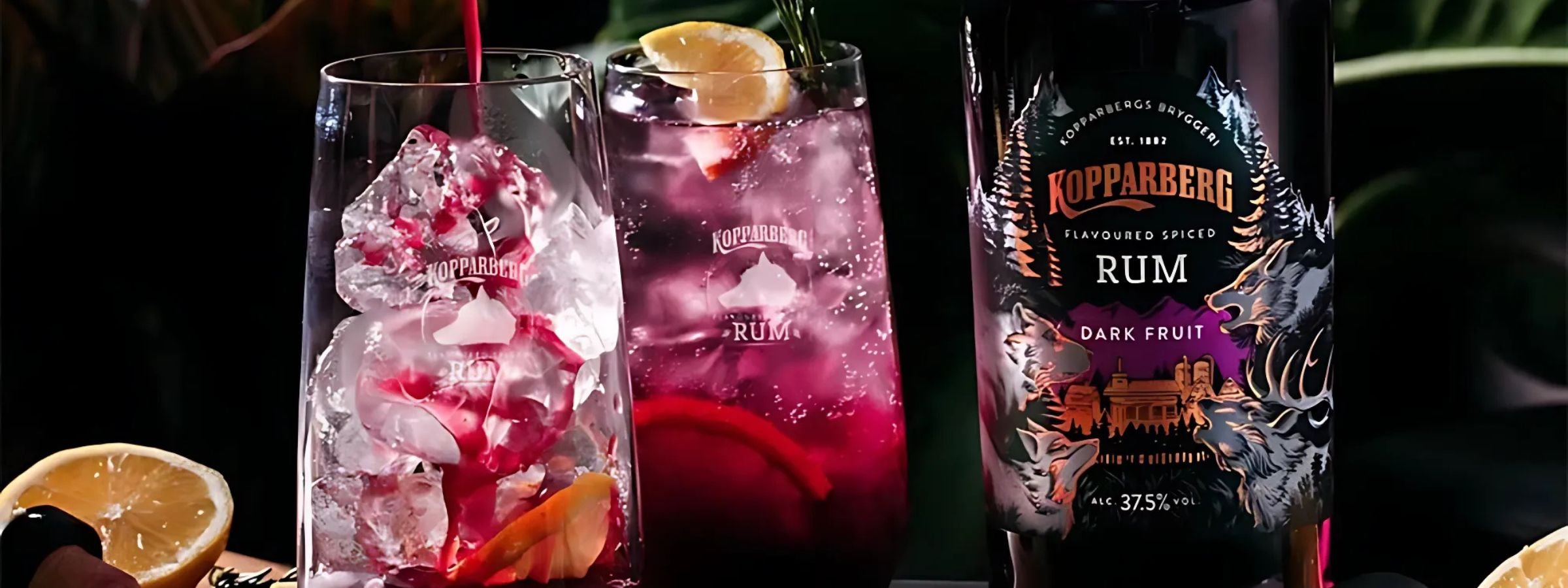 Kopparberg cider bottles chilled and ready to pour
