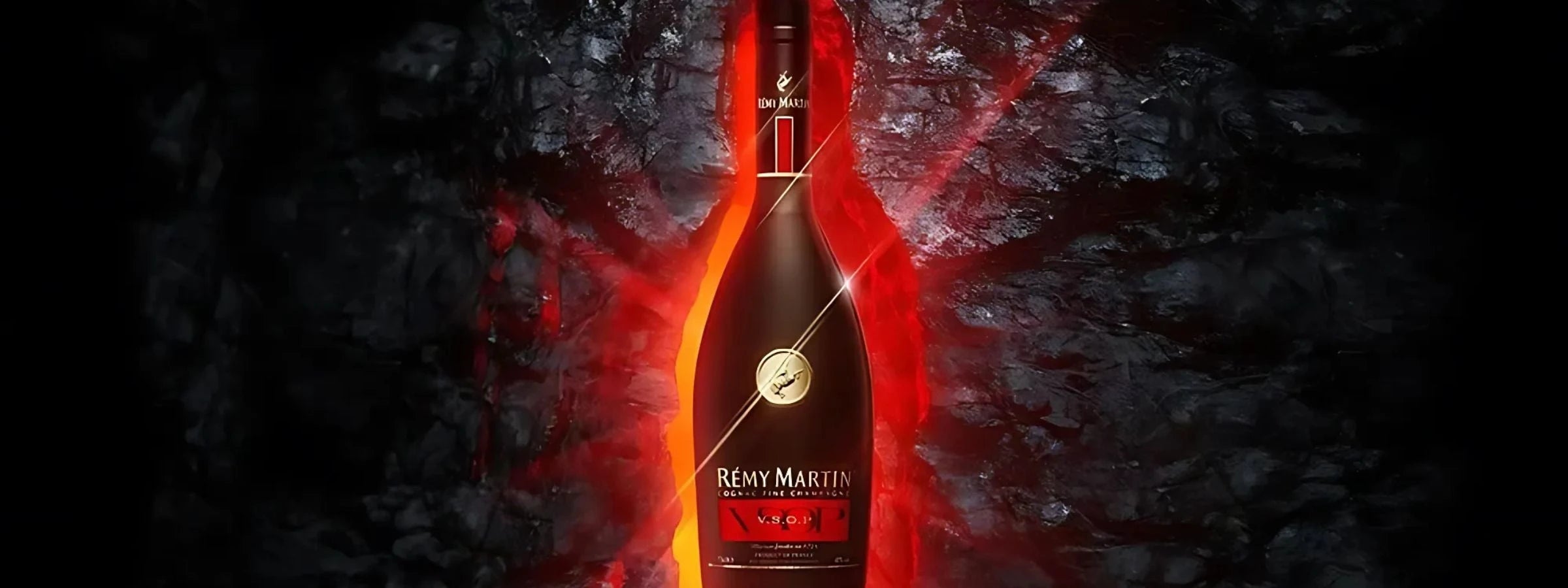 Remy Martin cognac bottle in elegant gift box