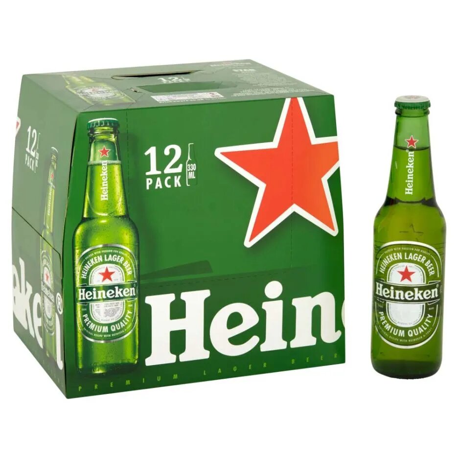 Heineken Premium Lager, 12x 330ml - Citywide Drinks 