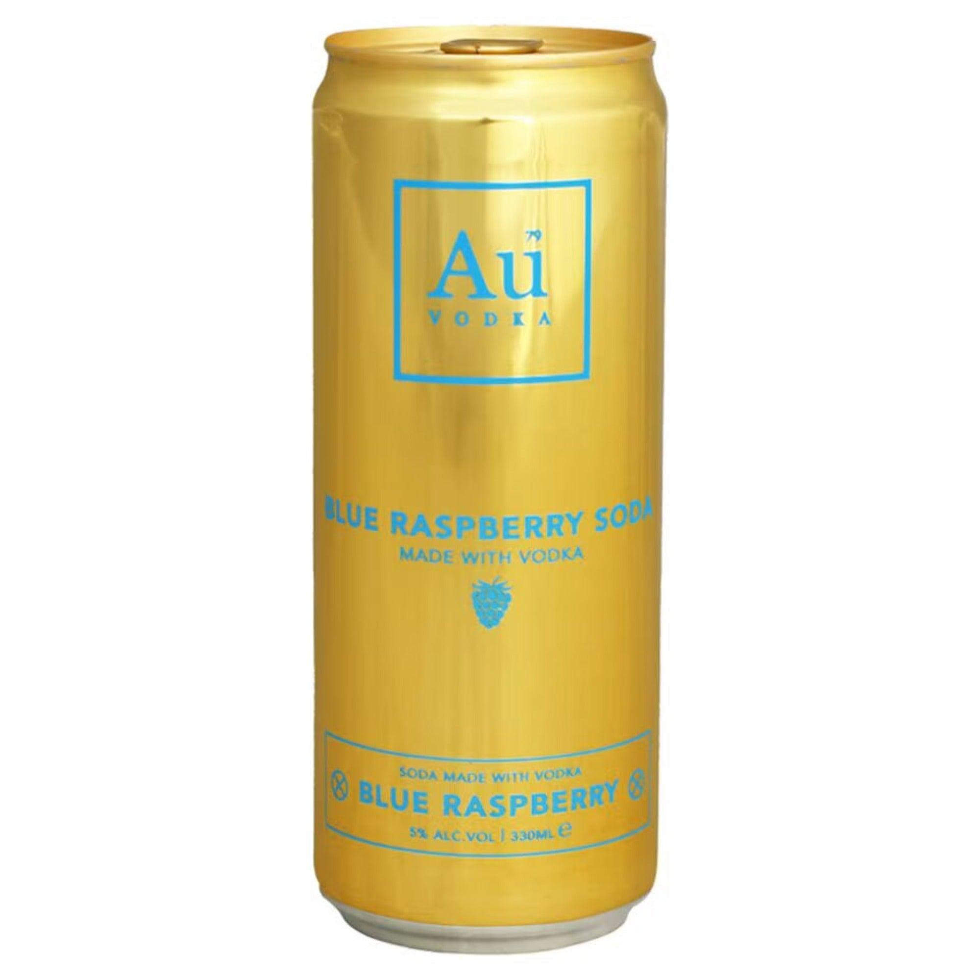 Au Vodka Blue Raspberry Premixed Can, 330ml - Citywide Drinks 