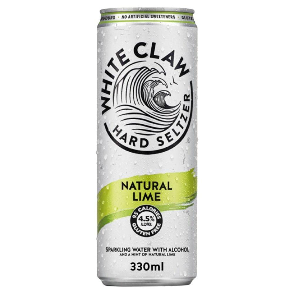 White Claw Natural Lime Hard Seltzer, 330ml - Citywide Drinks 