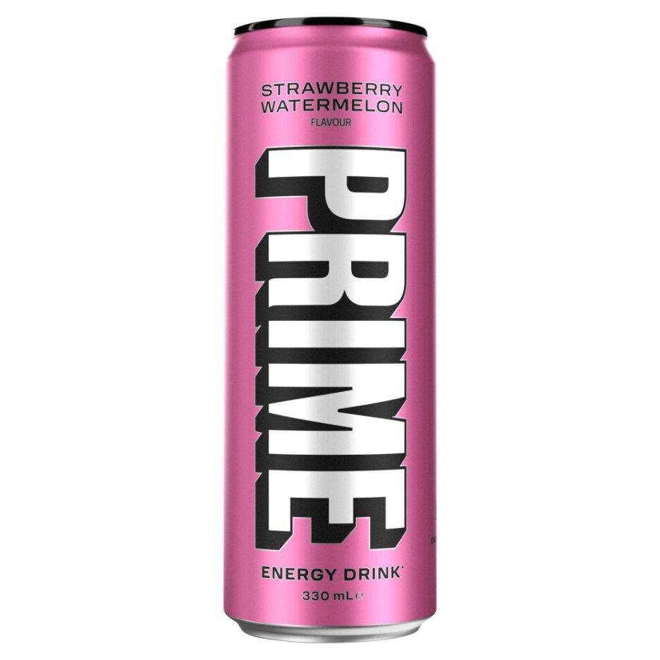 Prime Hydration Strawberry & Watermelon Flavoured Energy Drink, 330ml - Citywide Drinks 