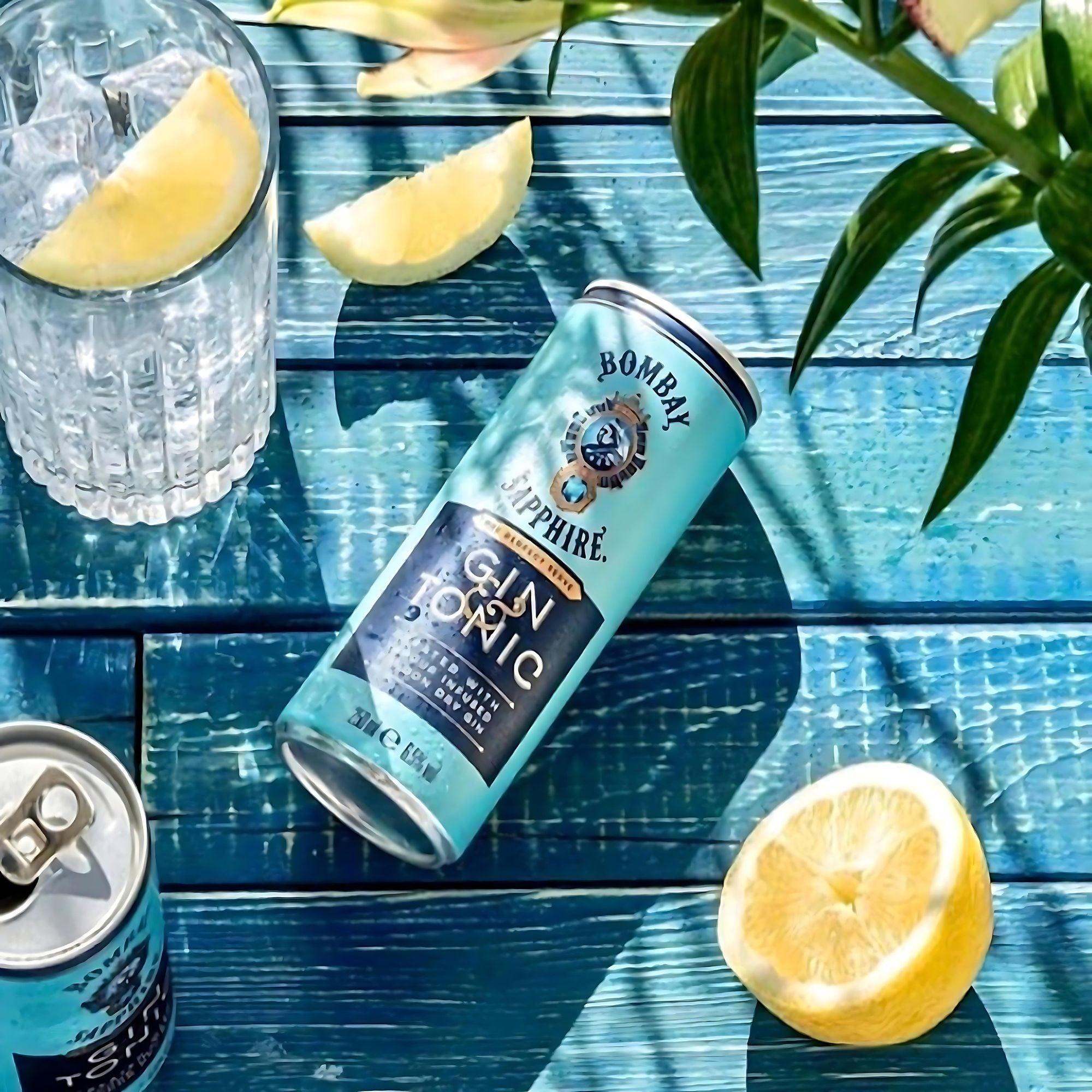 BOMBAY SAPPHIRE GIN & TONIC PREMIXED COCKTAIL CAN, 250ML - Citywide Drinks