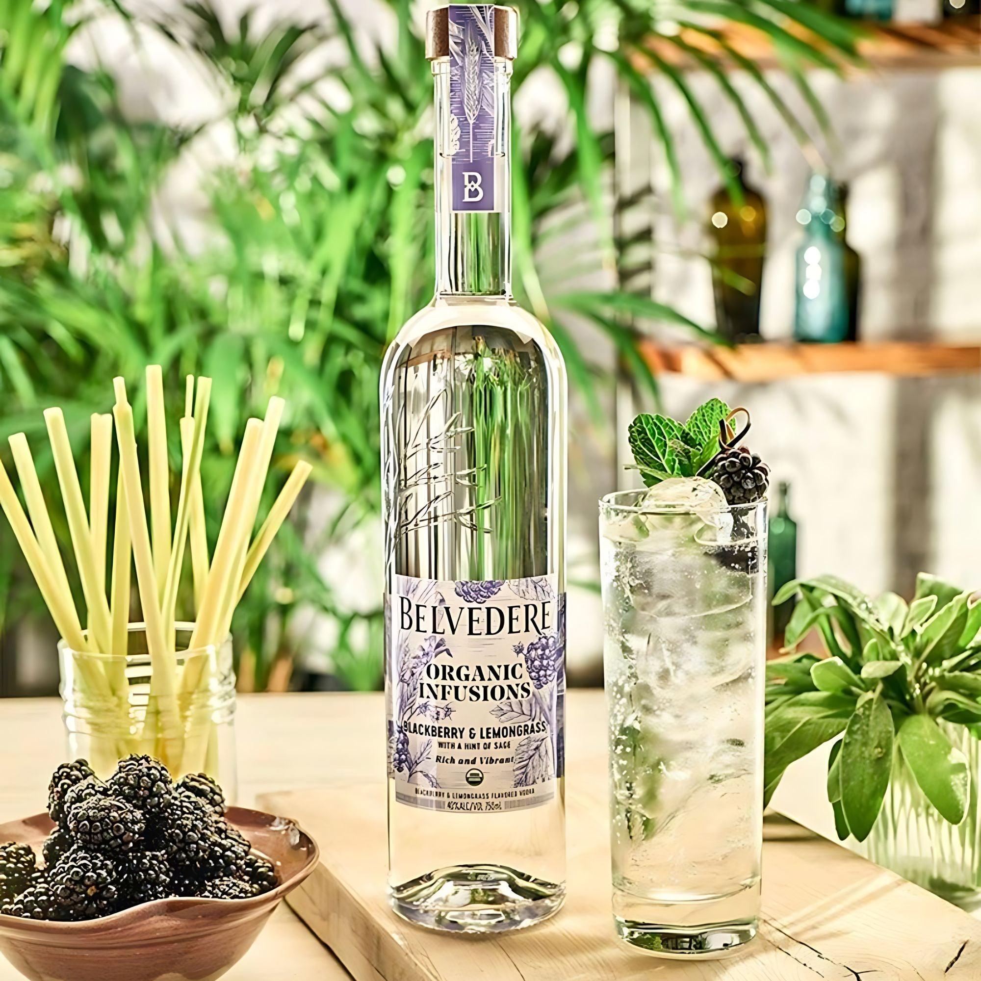 BELVEDERE ORGANIC INFUSIONS BLACKBERRY & LEMONGRASS VODKA, 70CL - Citywide Drinks