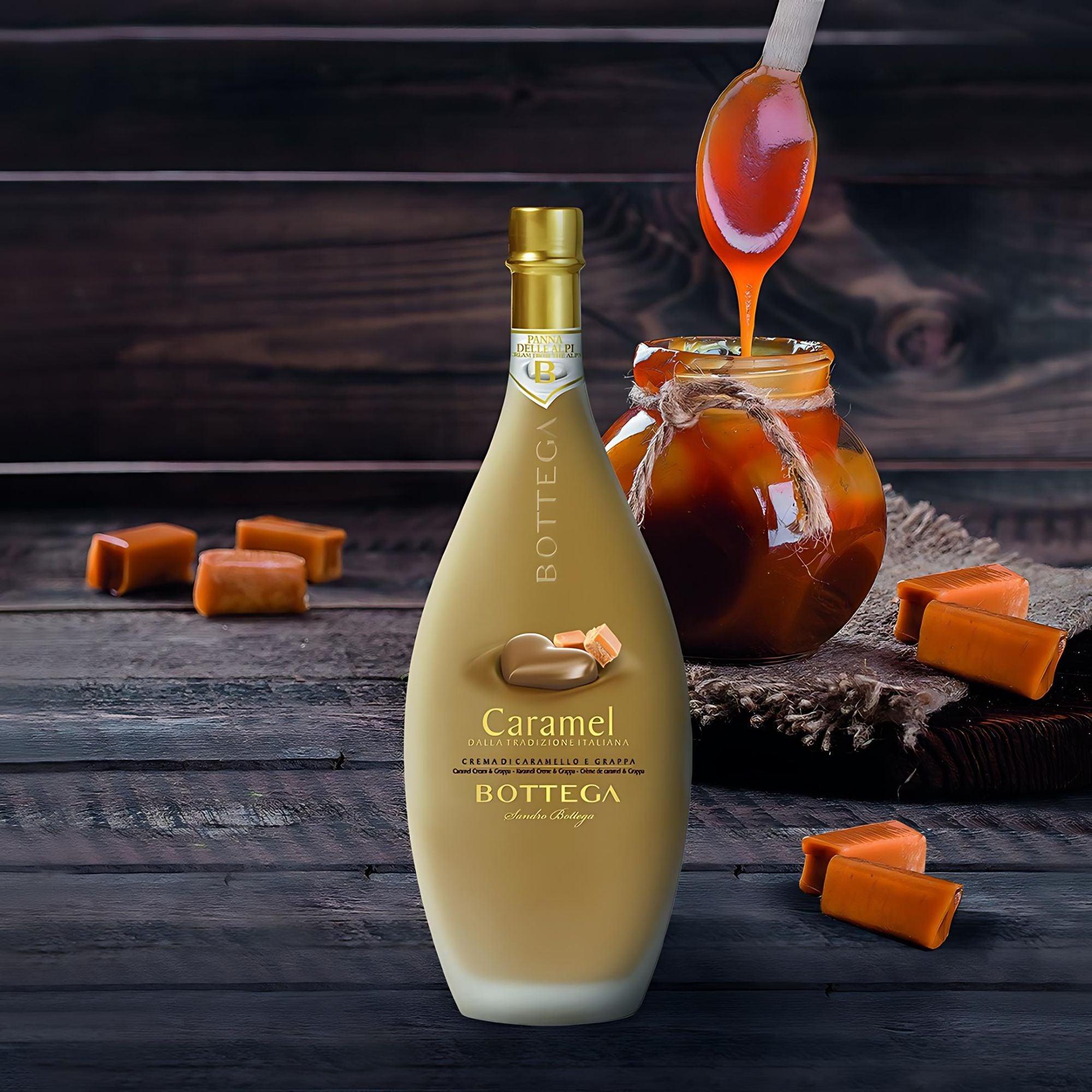 Bottega Caramel Cream & Grappa Liqueur, 50cl - Citywide Drinks 