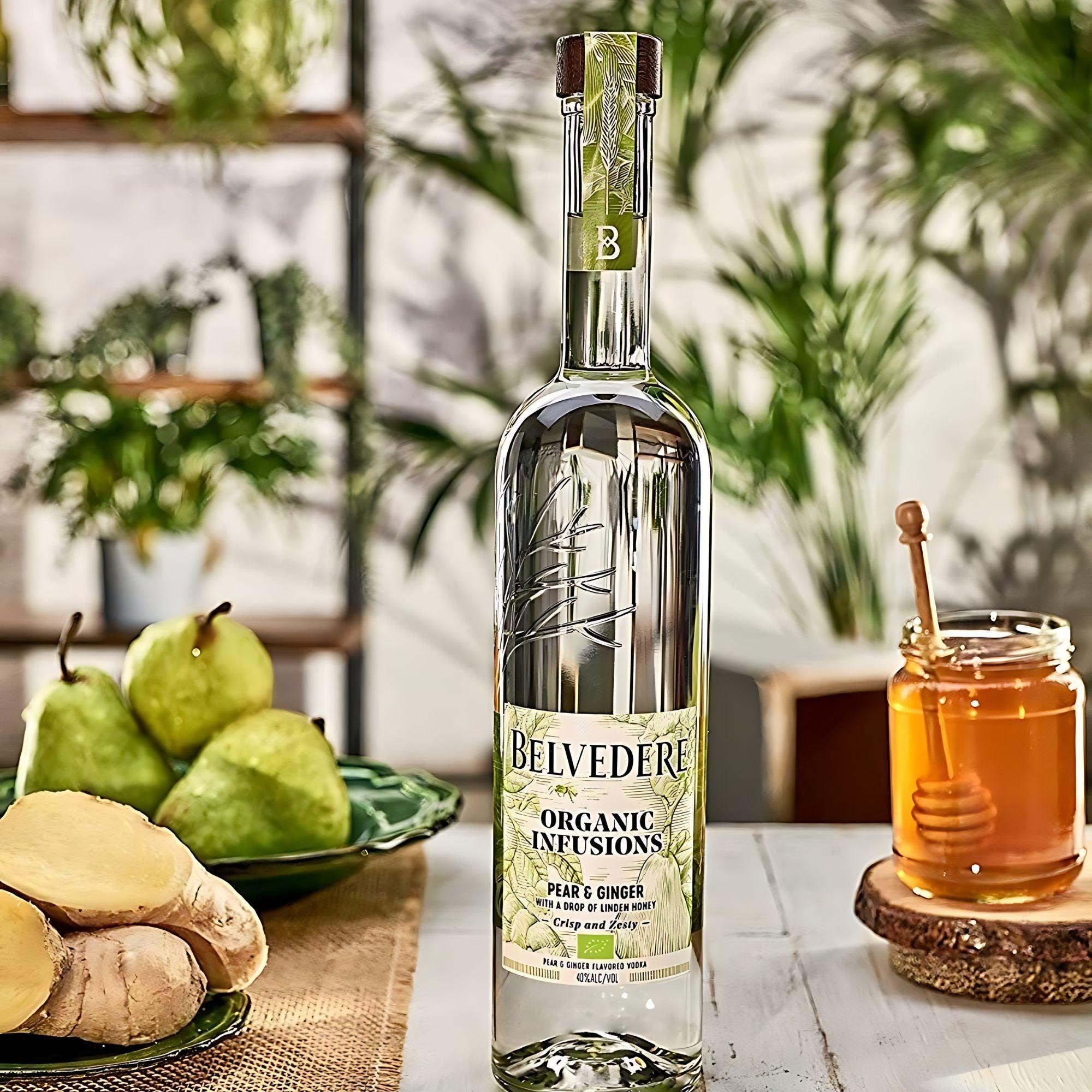 BELVEDERE ORGANIC INFUSIONS PEAR & GINGER VODKA, 70CL - Citywide Drinks