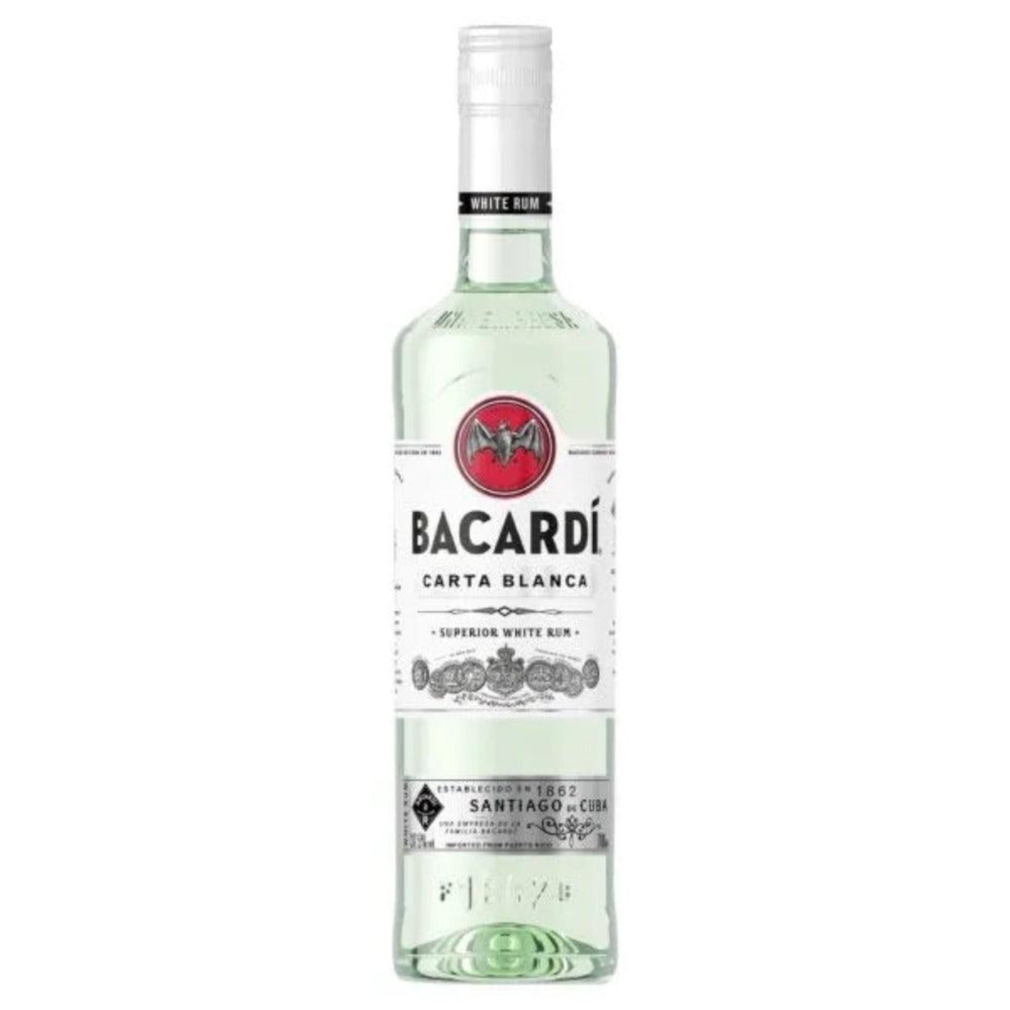 BACARDI CARTA BLANCA RUM, 70CL - Citywide Drinks 