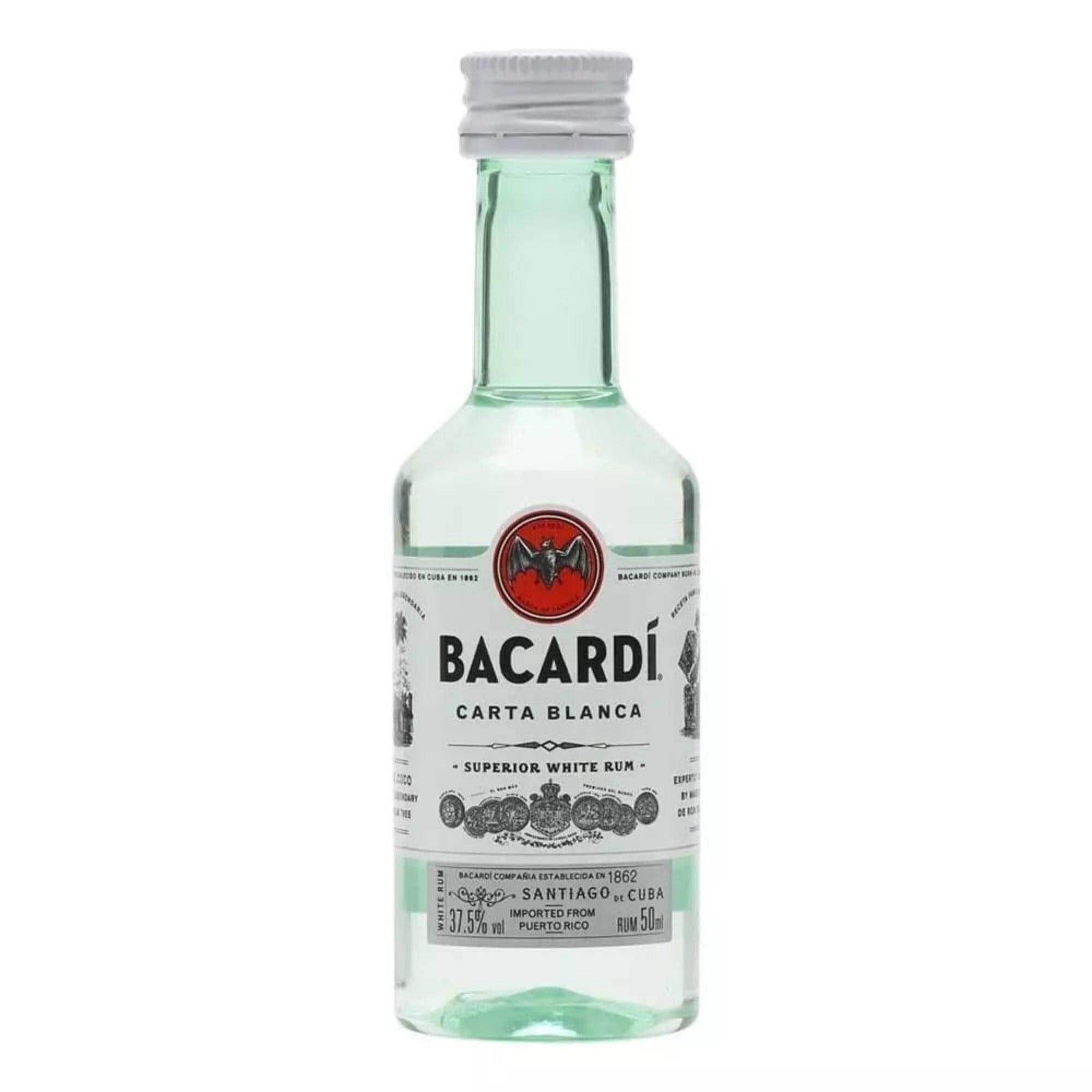 BACARDI CARTA BLANCA RUM MINIATURE, 5CL - Citywide Drinks 