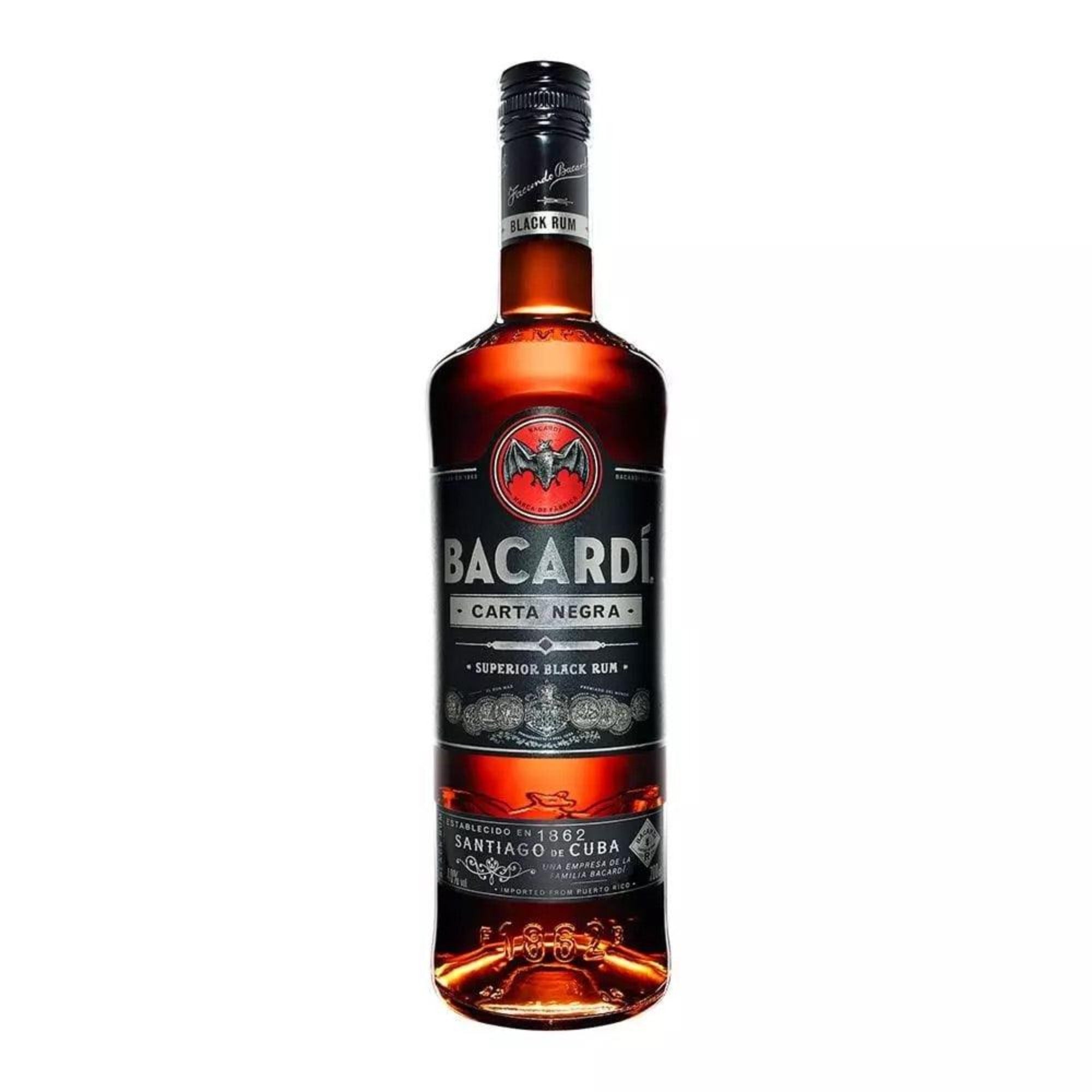 BACARDI CARTA NEGRA RUM, 70CL - Citywide Drinks 