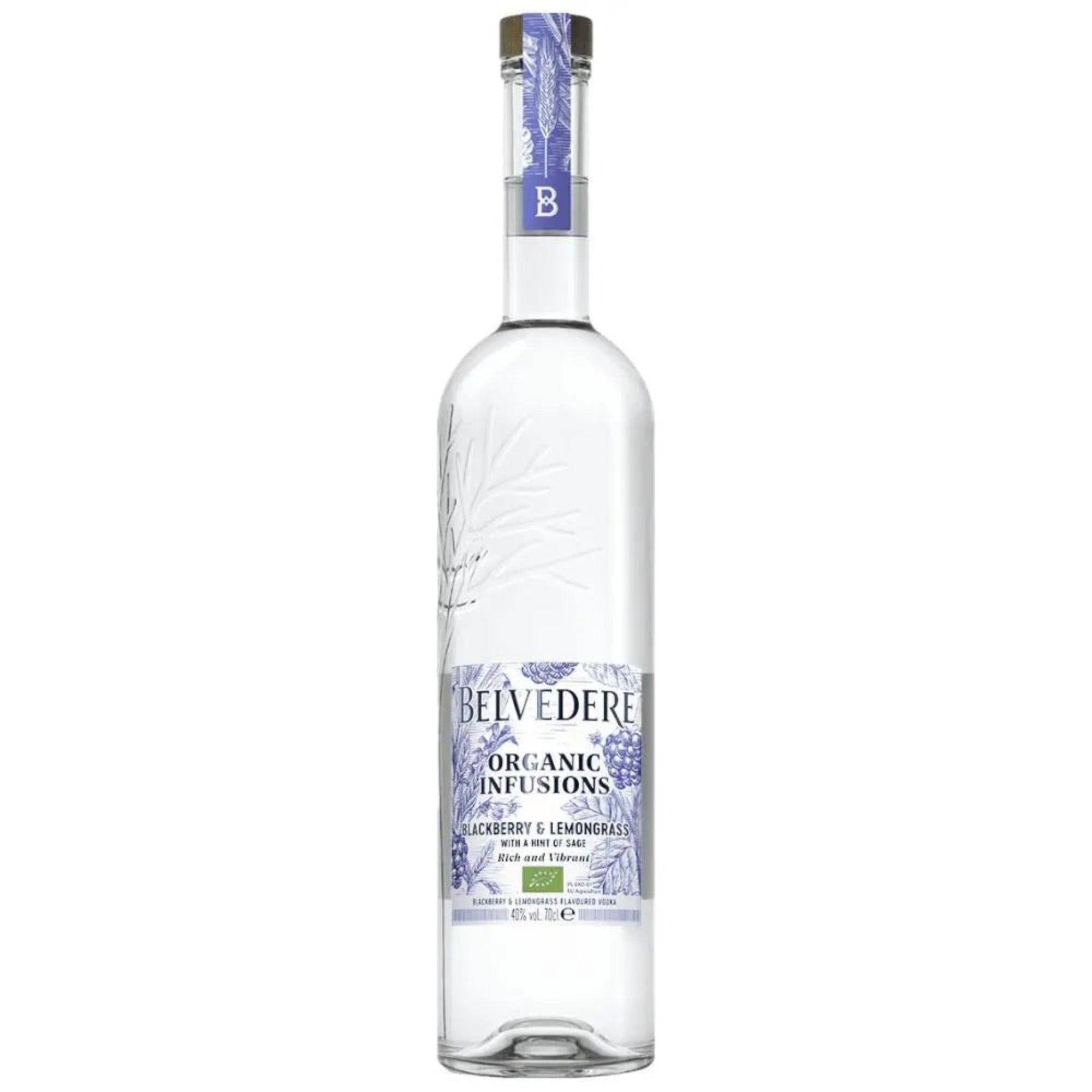 BELVEDERE ORGANIC INFUSIONS BLACKBERRY & LEMONGRASS VODKA, 70CL - Citywide Drinks 