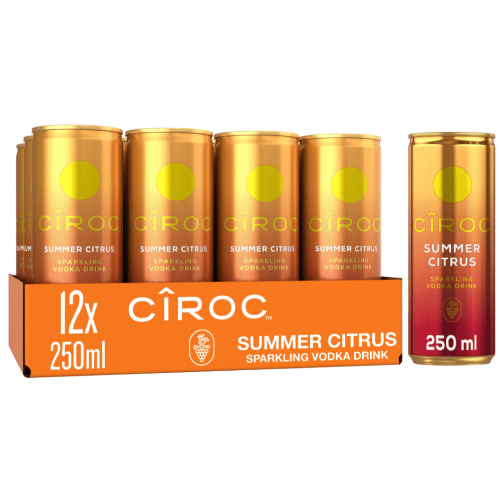 CIROC SUMMER CITRUS PREMIXED COCKTAIL MULTI-PACK, 12X 250ML - Citywide Drinks 