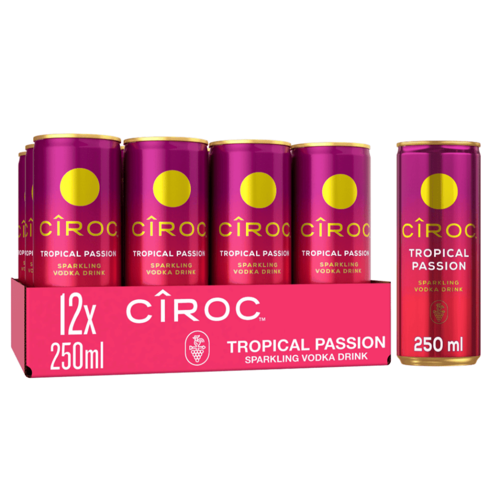 CIROC TROPICAL PASSION PREMIXED COCKTAIL MULTI-PACK, 12X 250ML - Citywide Drinks 