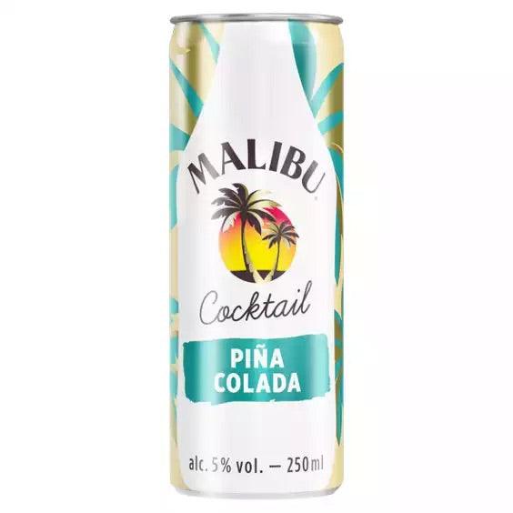 MALIBU PIÑA COLADA PREMIXED COCKTAIL, 250ML - Citywide Drinks 