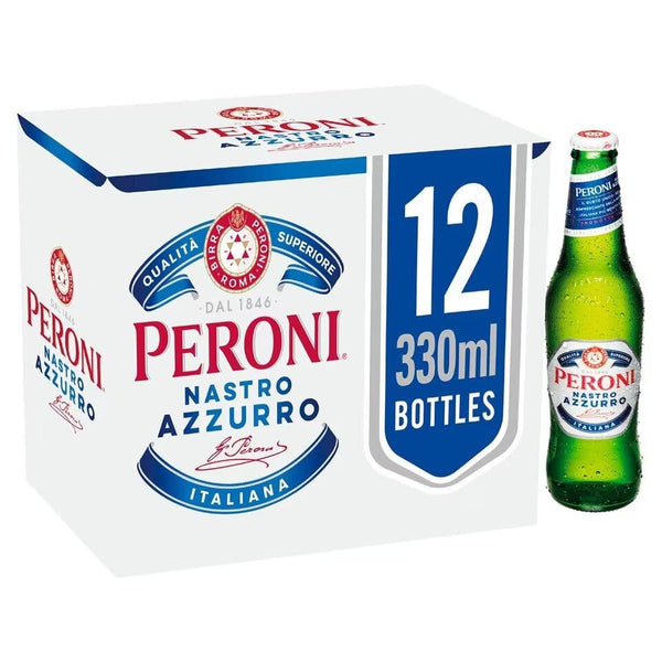 Peroni Nastro Azzurro Premium Lager, 12x 330ml - Citywide Drinks 