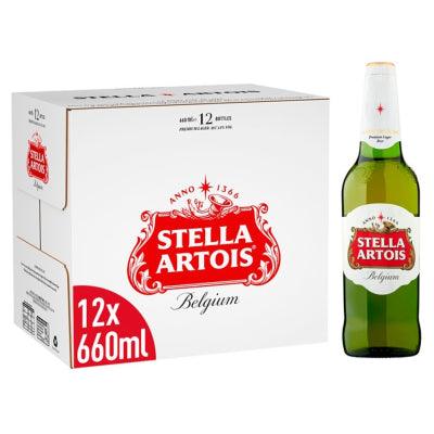 Stella Artois Premium Lager, 12x 660ml - Citywide Drinks 