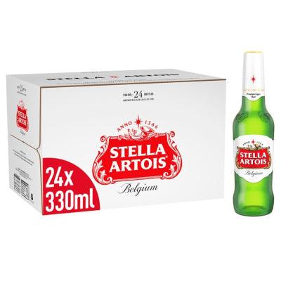 Stella Artois Premium Lager, 24x 330ml - Citywide Drinks 