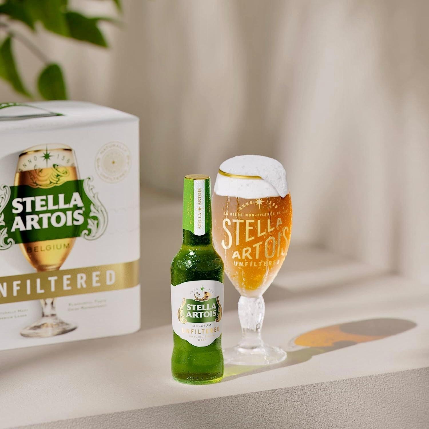 STELLA ARTOIS PREMIUM UNFILTERED LAGER BEER, 660ML Lager Stella artois 