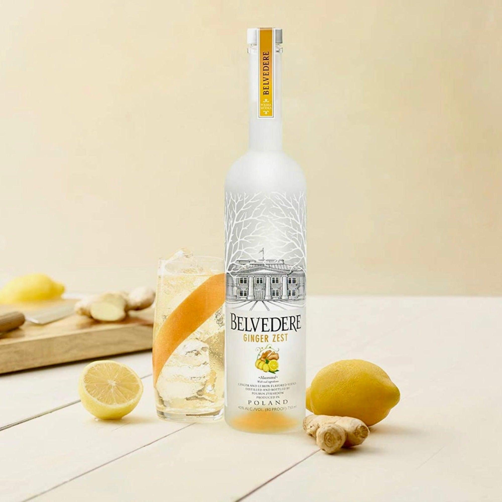 BELVEDERE GINGER ZEST VODKA, 70CL - Citywide Drinks 